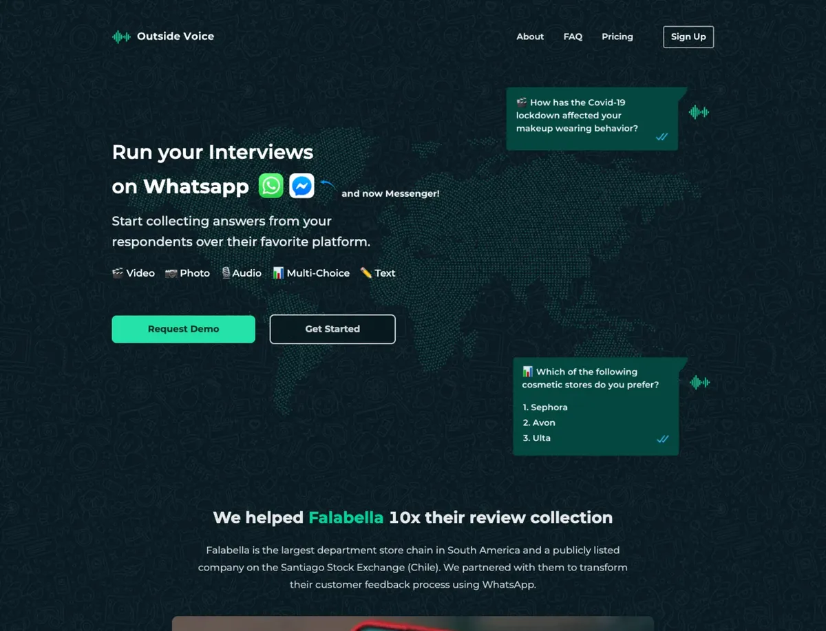 Outside Voice homepage